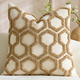 Luxury Honeycomb Tufted Cushion Cover – Textured Decorative Pillow Case