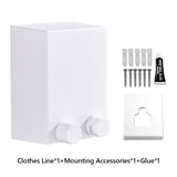 Indoor Outdoor Retractable Stretch Washing Invisible Line Mounted Drying Rope Laundry Clothes Line 13.8ft Automatic Wall Hanging