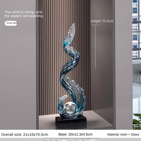 Julia M™ Grand Foyer Sculptural Floor Lamp -"Where Architectural Art Meets Illumination."