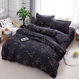 Starry Nights Microfiber Duvet Cover Set - 2-4PCS, King & Single Sizes