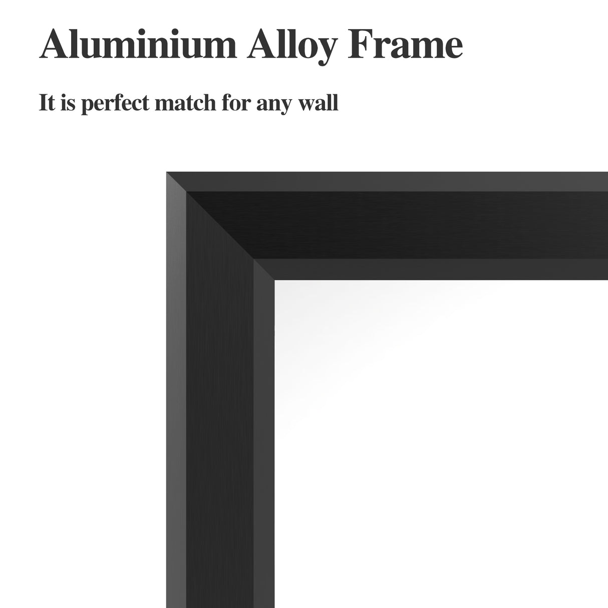 60 "x36" oversized modern square bathroom mirror with Balk frame decorative large wall mirror aluminum frame vertical or horizon - Julia M LifeStyles
