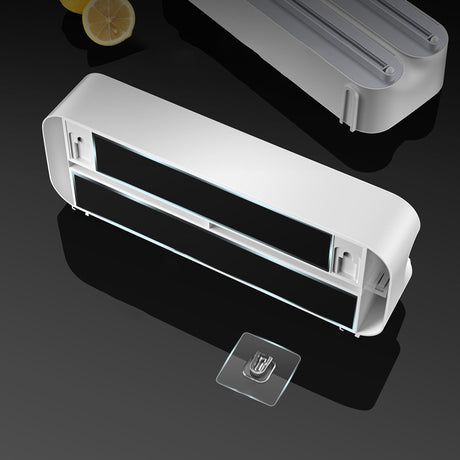 Wall-mounted plastic film cutter Adjustable baking tin paper cutter