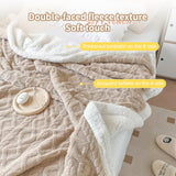 Double-Layer Polar Blanket – Thick Warm Soft Fleece for Cozy Comfort