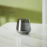 Electroplated Black Crystal Brandy Goblet - Smoky Gray Elegance Julia M Home & Kitchen