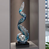 Julia M™ Grand Foyer Sculptural Floor Lamp -"Where Architectural Art Meets Illumination."