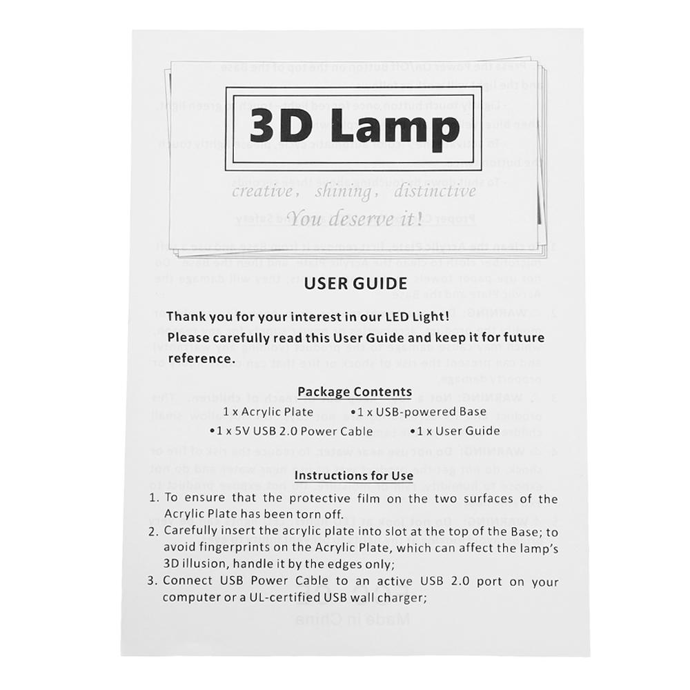 Creative Lotus Design Rechargable 3D Colorful Lotus Model LED Table Lamp with USB Desk Light Room Decoration