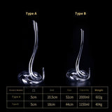 High-grade Crystal Snake-shaped Wine Decanter