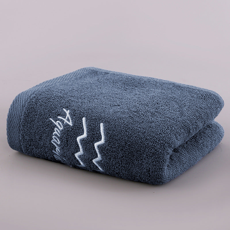 Constellation Bath Towel - Plus-sized Thick Absorbent Embroidery Face Washing
