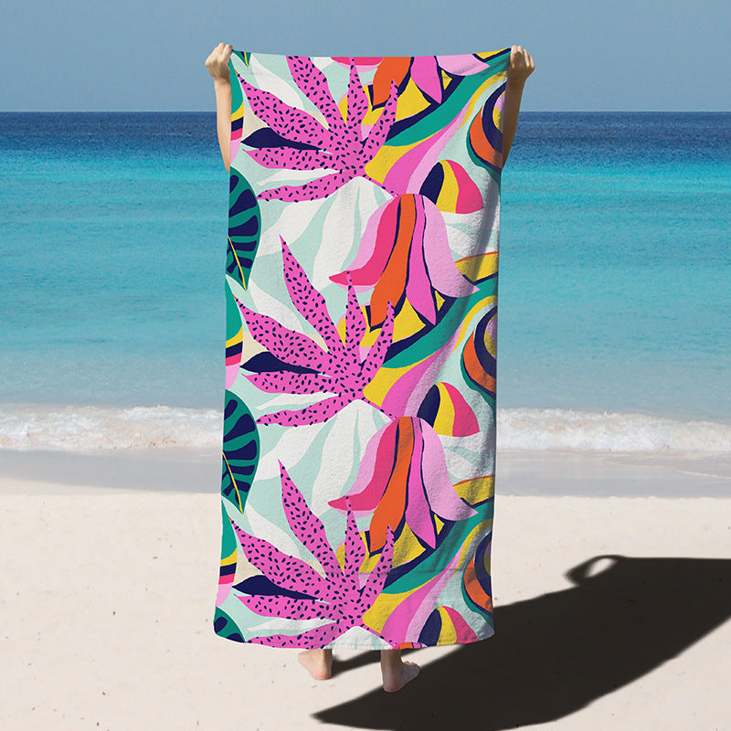Luxury Quick-Dry Microfiber Swim Towel in Vibrant Colors