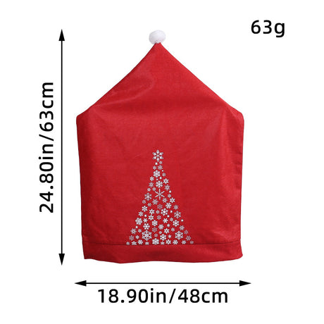 Christmas Bell Chair Cover Snowman Chair Cover Restaurant Bar Table Decoration