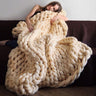 Nordic Thick Wool Hand-Woven Luxury Blanket