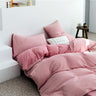 Cotton Simple Knitted Jacquard Quilt Cover Bedding Set
