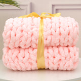 Handmade Thick Wool Woven Blanket in Various Colors