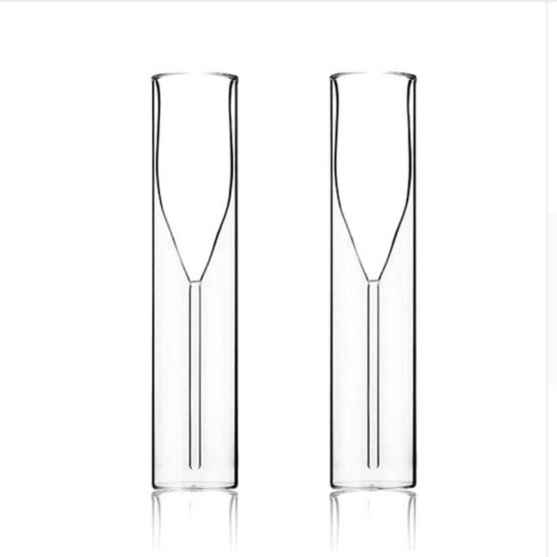 Double Wall Glasses Champagne Flutes Goblet Bubble Wine Tulip Cocktail Wedding Party Glass Cup Toasting Bodum Thule Xicaras Copo