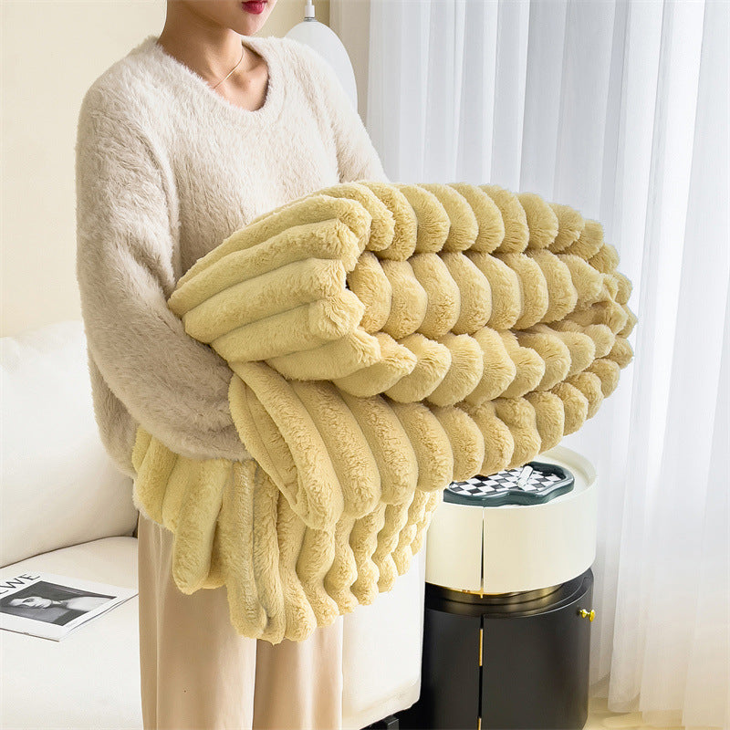 Rabbit plush blanket