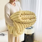 Rabbit plush blanket