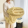 Rabbit plush blanket