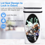 12L Touchless Smart Sensor Trash Bin – Sleek Odorless Bathroom & Kitchen Waste Solution