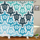 sea worldl Style Pattern Bathroom Shower Curtain