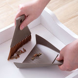 2pcs/set Mini Desktop Broom and Dustpan Set Household Dust Pan and Brush Cleaning Tool