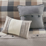 Hearthline Herringbone Seven-Piece Queen Comforter Set
