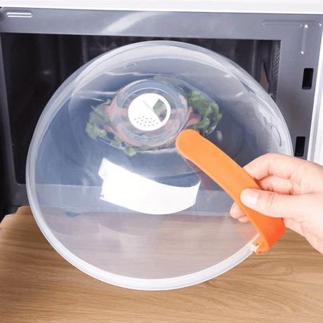 Transparent Glass Microwave Splash Cover for Effortless Cleanup Julia M LifeStyles