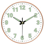 8-inch [20CM] creative living room clock, night light bedroom, simple and non perforated clock wall, clock watch wall - Julia M LifeStyles