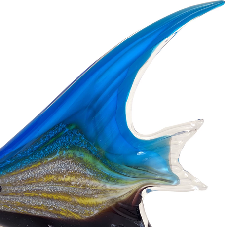 Azure Tide Glass Fish Ornament