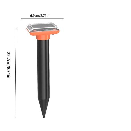 Solar-Powered Ultrasonic Pest & Rodent Repellent Device – Elegant Design