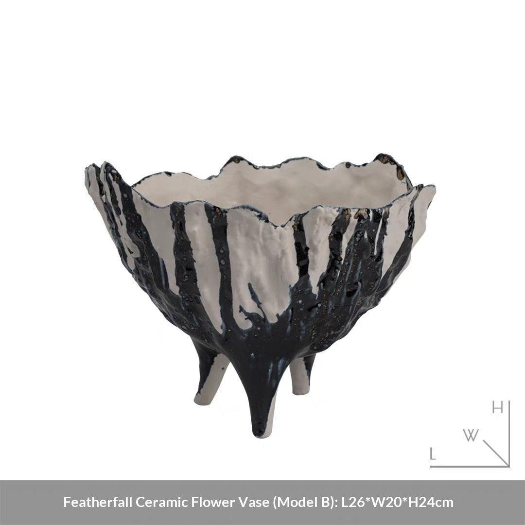 Wabi-Sabi Elegance: Vintage-Inspired Glazed Ceramic Vase