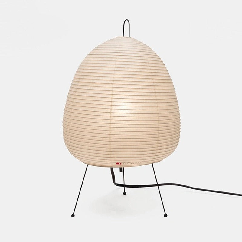 Japanese retro rice paper table lamp style wabi sabi style ins cross-border high-end atmosphere bedside table lamp Julia M Home & Kitchen