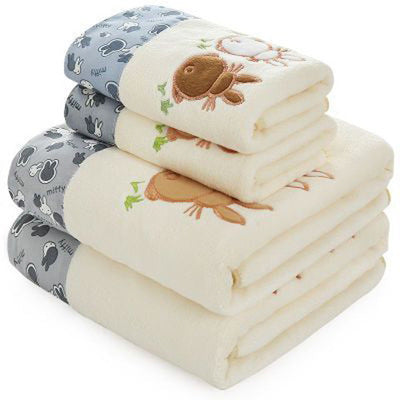 Thicken Gift Beach Towel Microfiber Towel – Ultra-Soft Luxury in White