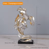 Mini kiss desktop small ornaments modern minimalist figures resin ornaments light luxury creative abstract crafts