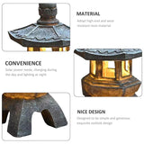 Solar-Powered Zen Garden Decor: Pagoda Lanterns & Statues eprolo