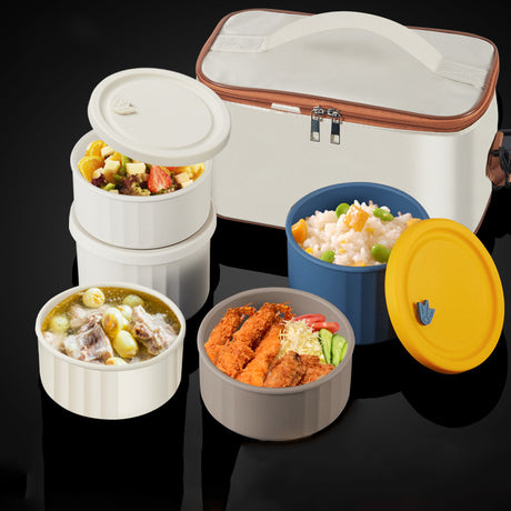 Insulated lunch box, portable lunch box soup bowl Congee cup soup pot