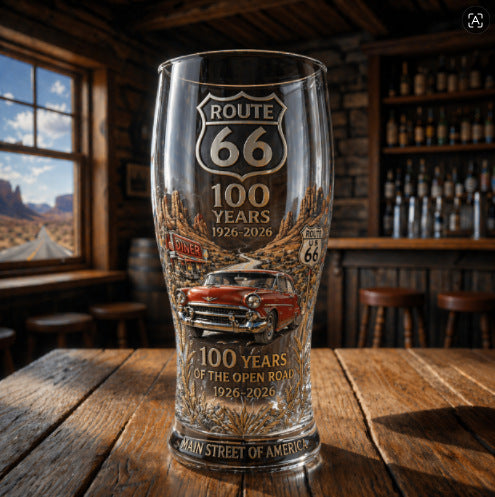 Colored glass bottle beer glass