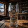 Colored glass bottle beer glass