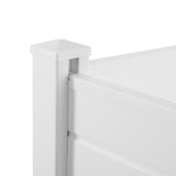 Privacy Fence Panels Kit Air Conditioner Trash Can Enclosure Vinyl white color