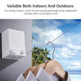Indoor Outdoor Retractable Stretch Washing Invisible Line Mounted Drying Rope Laundry Clothes Line 13.8ft Automatic Wall Hanging