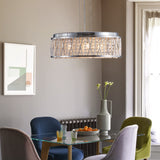 Modern Crystal Ceiling Light – Round Flush Mount Chandelier
