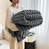 Rabbit plush blanket
