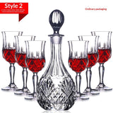 Elegance Crystal Glass Liquor Set – Timeless Sophistication