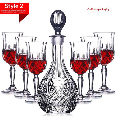 Elegance Crystal Glass Liquor Set – Timeless Sophistication