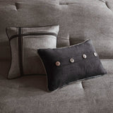 Madison Park Boone 7-Piece Faux Suede Comforter Set – King/California King
