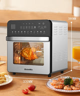 Stainless Steel Double Heating Air Oven with 15L capacity and dual heating elements for even cooking