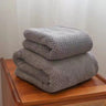 Wide Stripe Dark Stripe Coral Velvet Printing Towels Suit