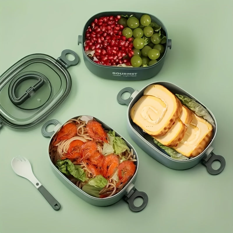 Faridabio Triple Stack Leak-Proof Microwave-Safe Bento Box - 2L Large Capacity Portable Food Container with Invisible Handles, Perfect for Work, School, Camping & Meal Prep (Green), Lunch Box, School Meal Storage, Modern Kitc Julia M LifeStyles