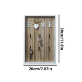 6-Hook Wooden Metal Key Hook Board - Julia M LifeStyles