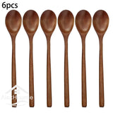 6-Piece Korean Style Wooden Spoon Set - Julia M LifeStyles