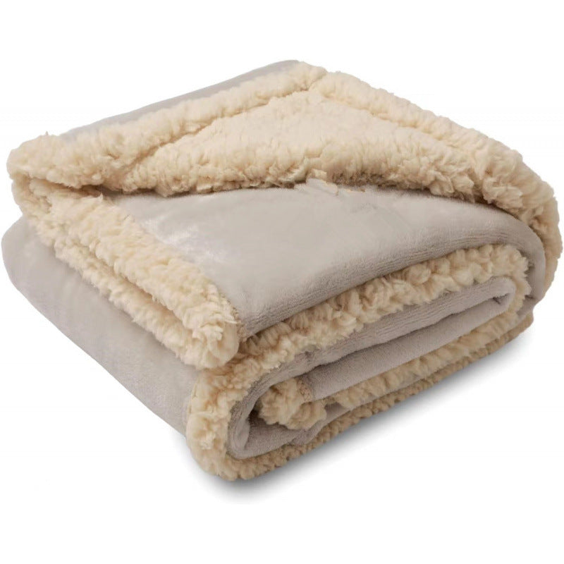 Waterproof Sherpa Fleece Blanket Pad - Plush & Cozy Comfort